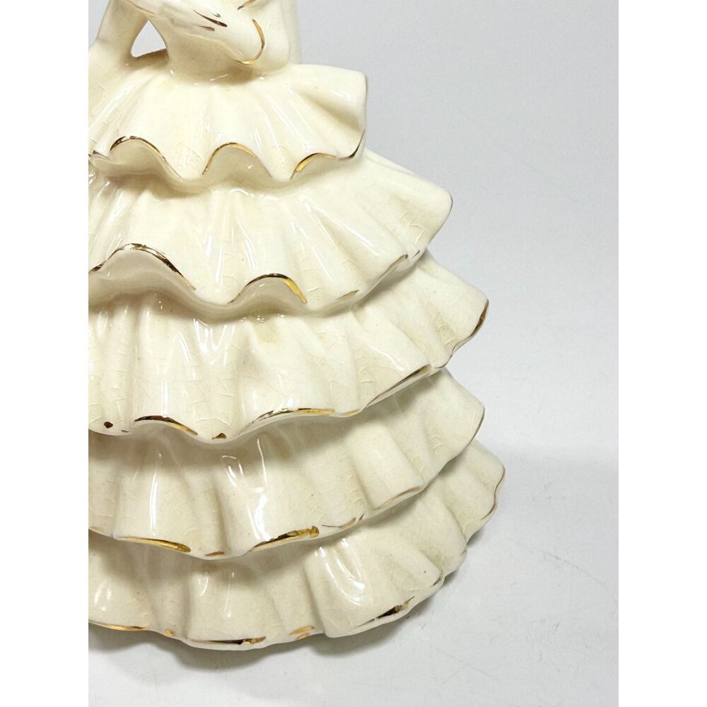 Porcelain Boudoir Table Small Night Light TV Television Lamp Southern Belle Girl - Picture 8 of 16